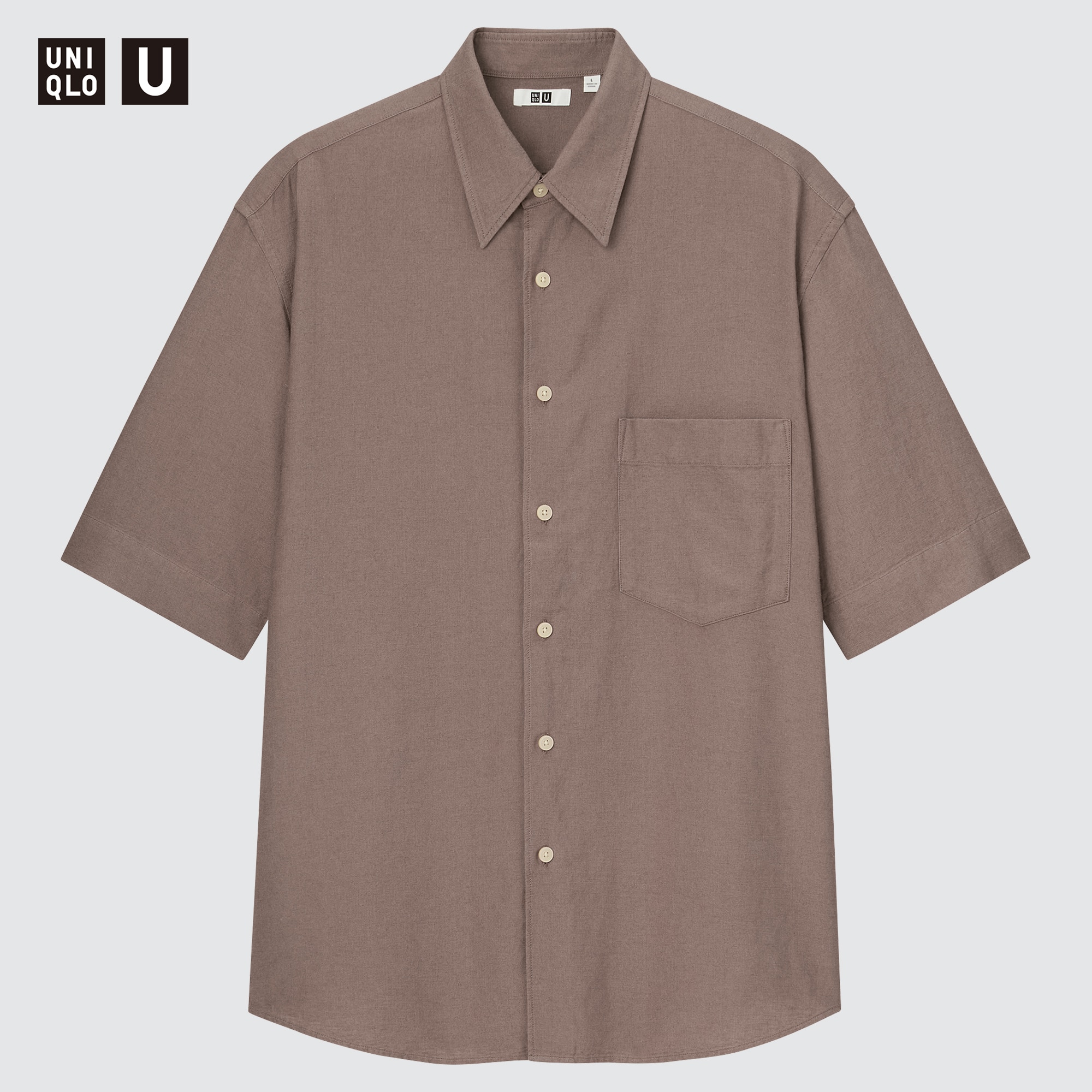 Chemise lin uniqlo homme hot sale