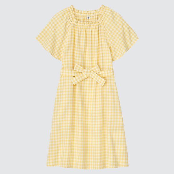 Gingham ShortSleeve Dress UNIQLO US