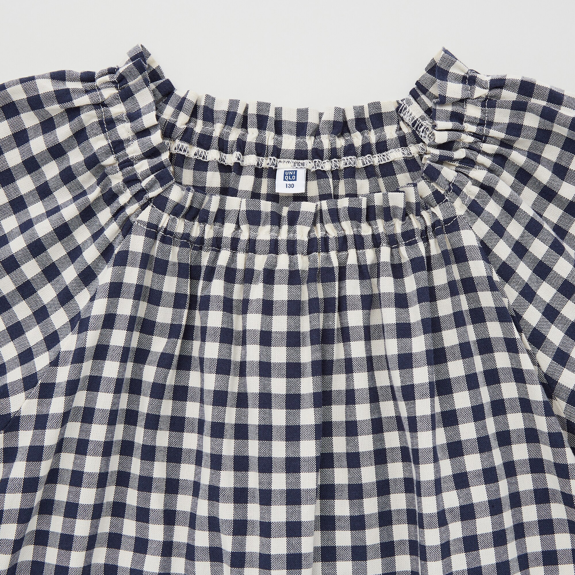 GINGHAM CHECKED SHORT SLEEVE DRESS