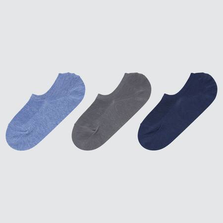 Women Invisible No-Show Mesh Socks (Three Pairs)