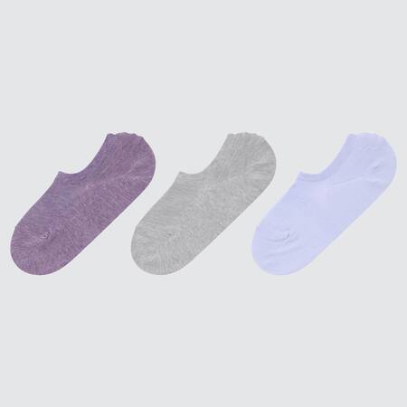 Women Invisible No-Show Mesh Socks (Three Pairs)