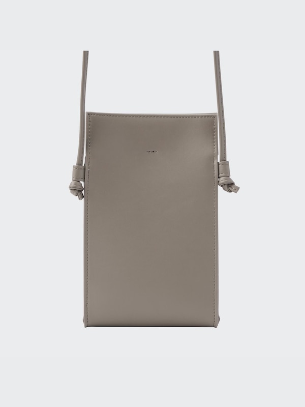 Faux-Leather Mini Utility Shoulder Bag