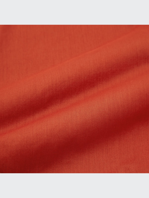 Cotton Gathered Long-Sleeve Blouse