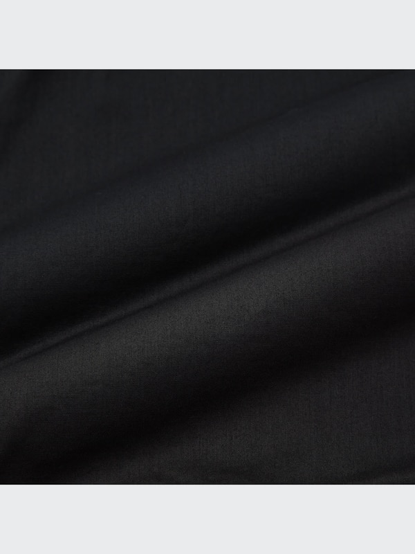 Cotton Gathered Long-Sleeve Blouse