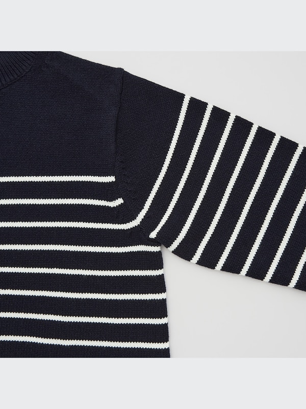 CHANDAIL À RAYURES LAVABLE À COL MONTANT