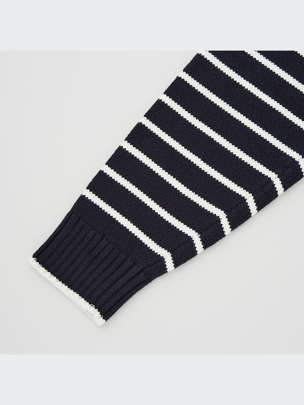 CHANDAIL À RAYURES LAVABLE À COL MONTANT