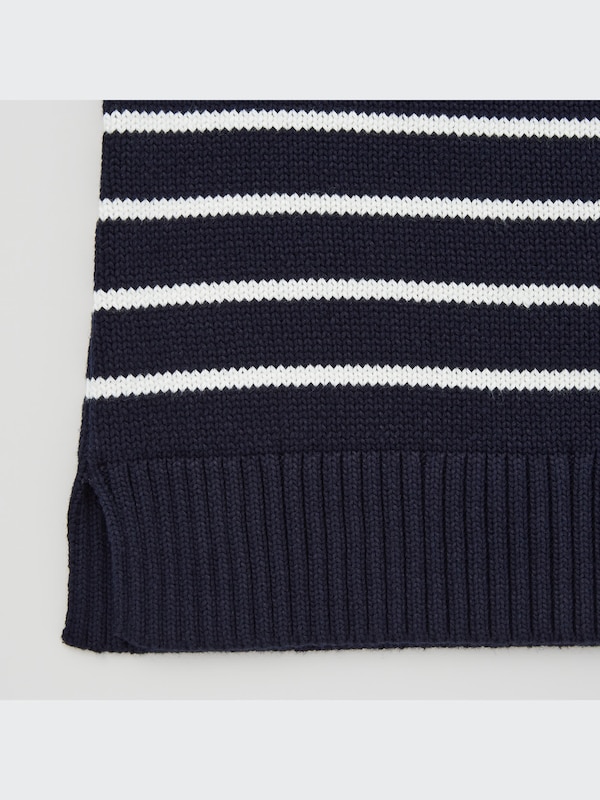 CHANDAIL À RAYURES LAVABLE À COL MONTANT