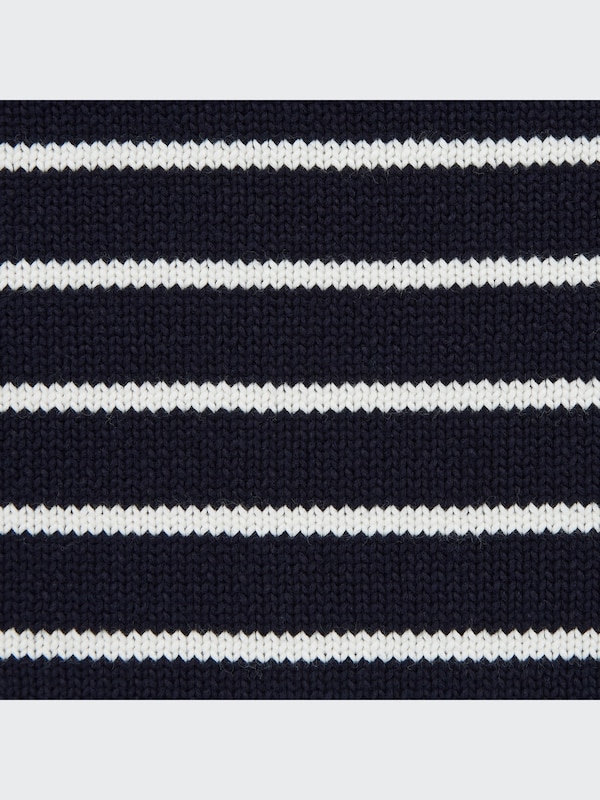 CHANDAIL À RAYURES LAVABLE À COL MONTANT