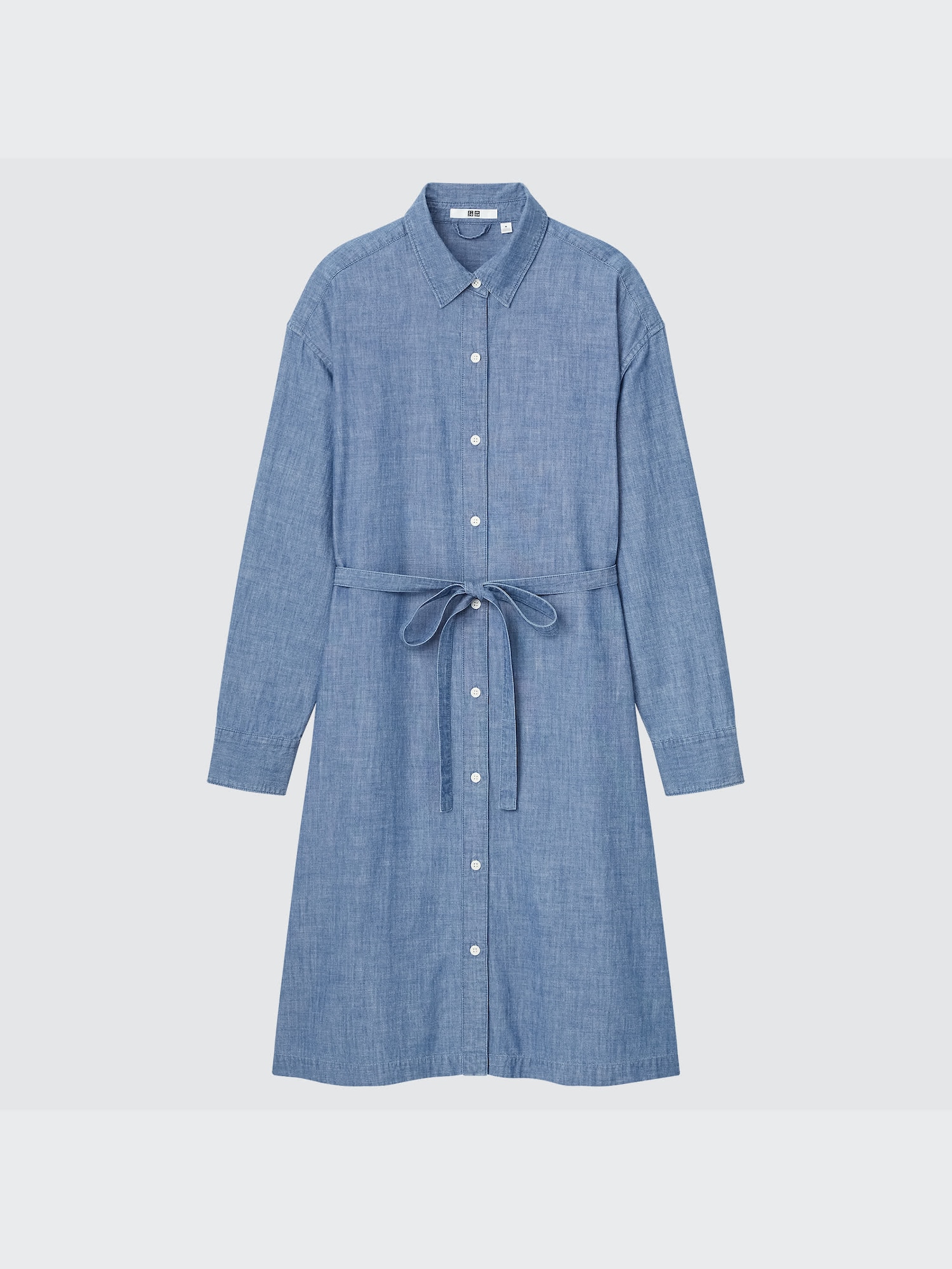 Cotton Long-Sleeve Shirt Dress | UNIQLO US