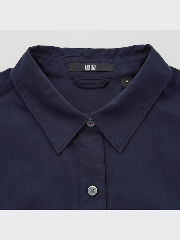 COTTON A-LINE SHIRT DRESS