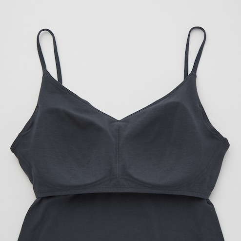 Buy Beau Design Black Colour Solid Padded Bra Camisole Online at