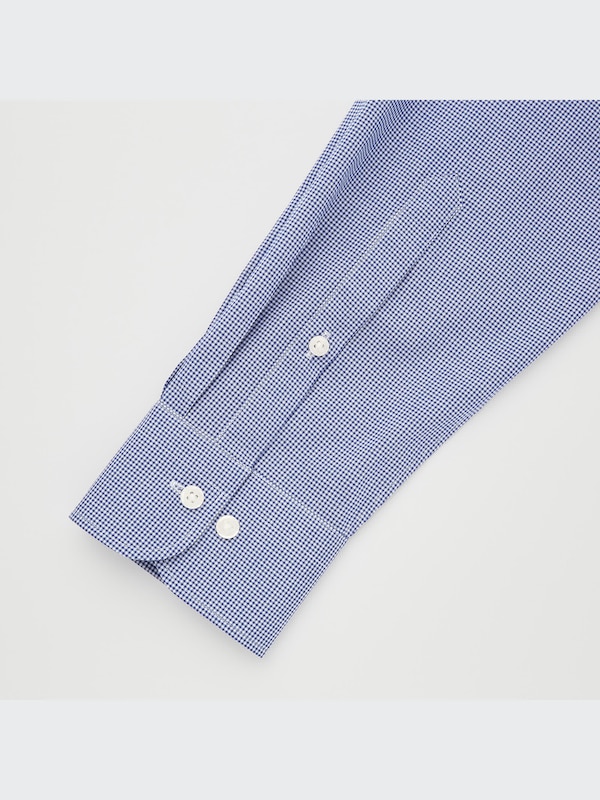 Easy Care Checked Stretch Slim-Fit Long-Sleeve Shirt