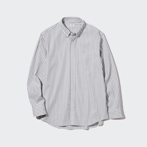 Extra Fine Cotton Long Sleeve Shirt (Striped)