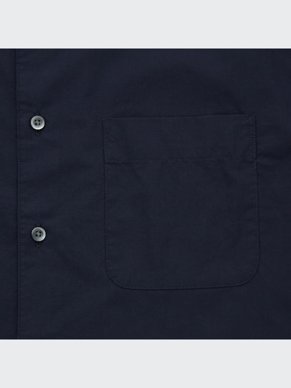 EXTRA FINE COTTON STAND COLLAR LONG SLEEVE SHIRT