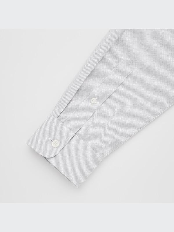 EXTRA FINE COTTON STAND COLLAR LONG SLEEVE SHIRT