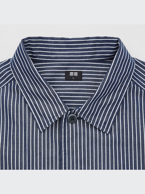 Extra Fine Cotton Twill Oversized Long-Sleeve Shirt