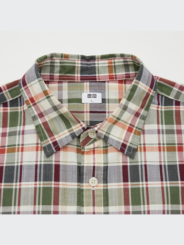 Madras Plaid Short-Sleeve Shirt