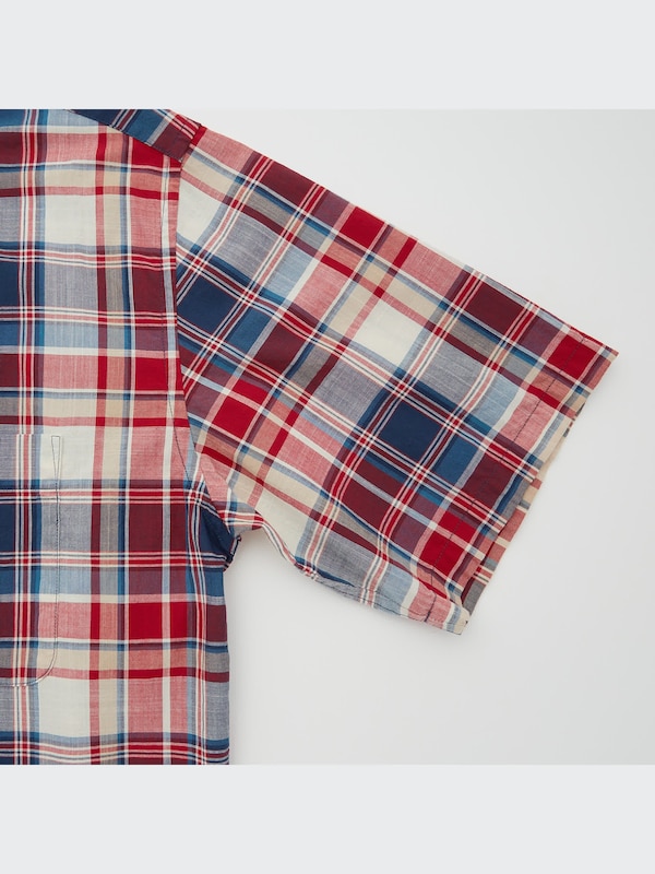 Madras Plaid Short-Sleeve Shirt