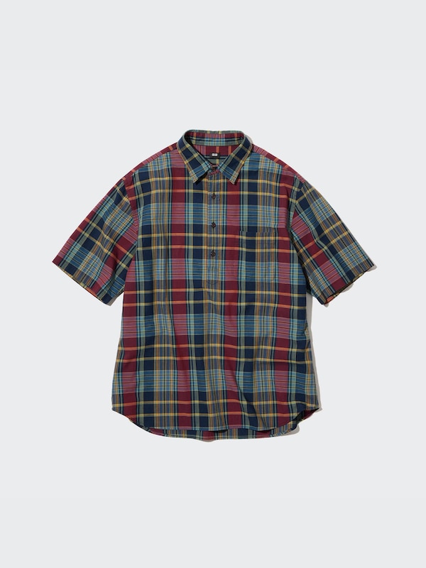 Madras Plaid Short-Sleeve Shirt