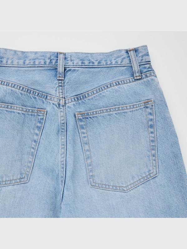 Distressed Straight High-Rise Jeans