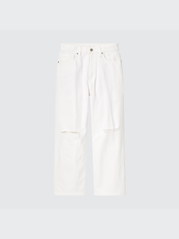 LOOSE CROPPED JEANS (DAMAGED)