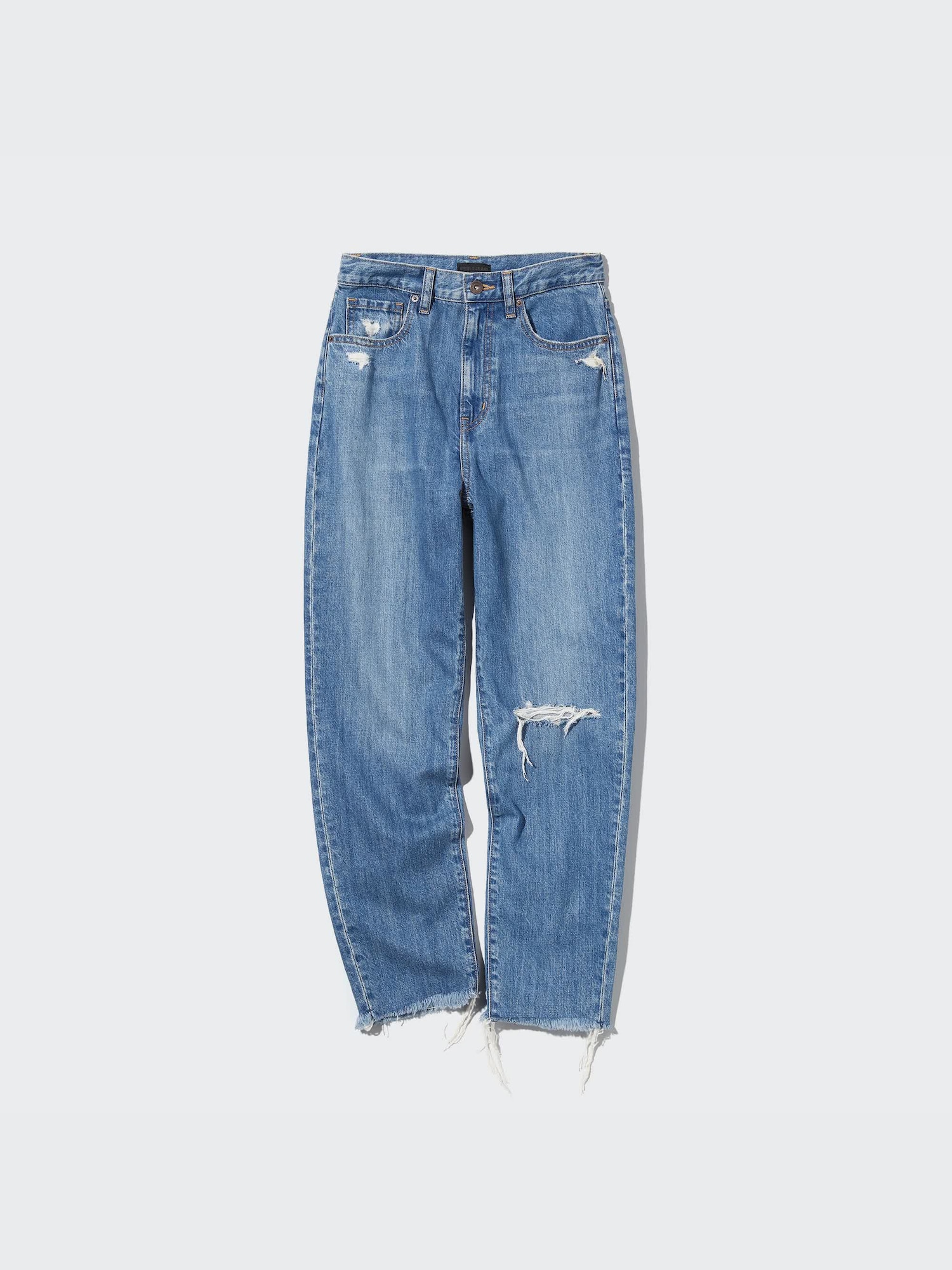 $285 THE GREAT. The Peg Blue High Waisted popular Cropped Skinny Jeans