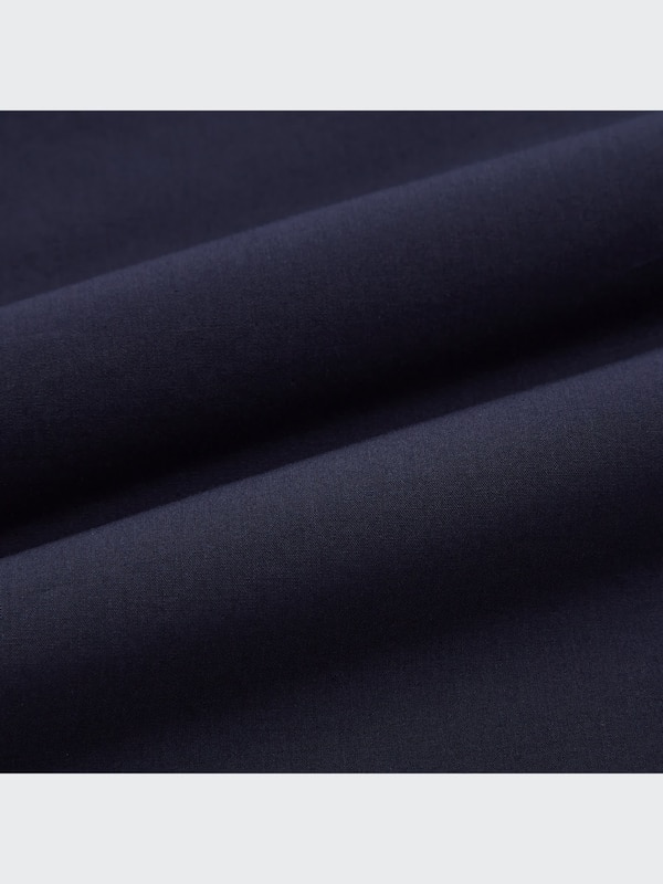 Cotton Stand Collar Long-Sleeve Shirt