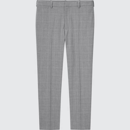 Smart Comfort Glen Checked Ankle Length Trousers