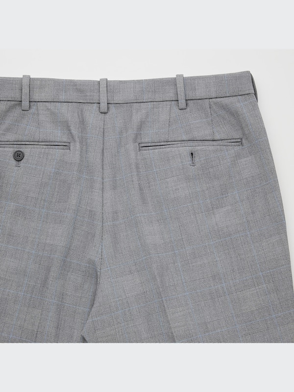 PANTALON 7/8È SMART À CARREAUX MOTIF PRINCE-DE-GALLES (LONG)