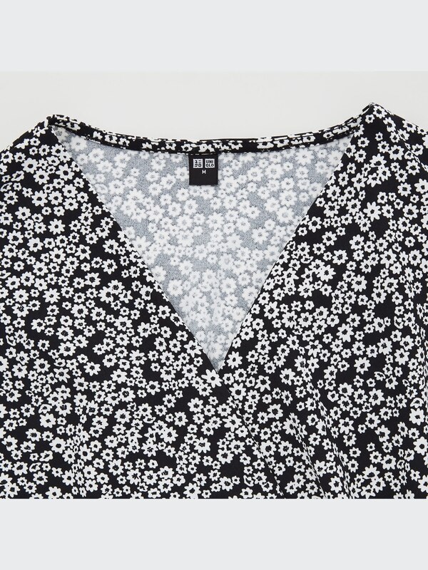 Printed Crepe Jersey Short-Sleeve Romper