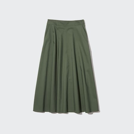 Cotton Blend Stretch Circle Skirt