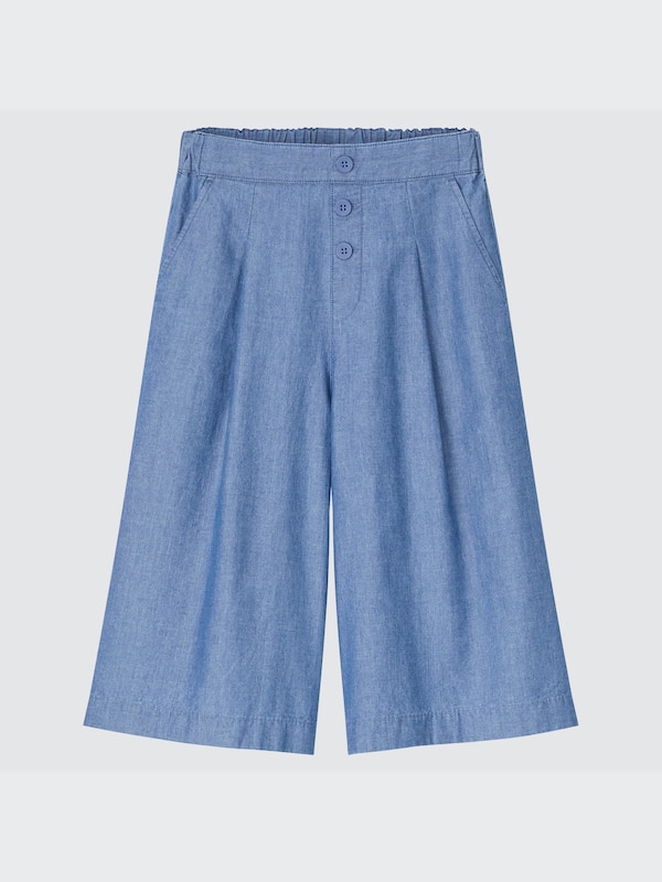 CHAMBRAY SKIRT PANTS