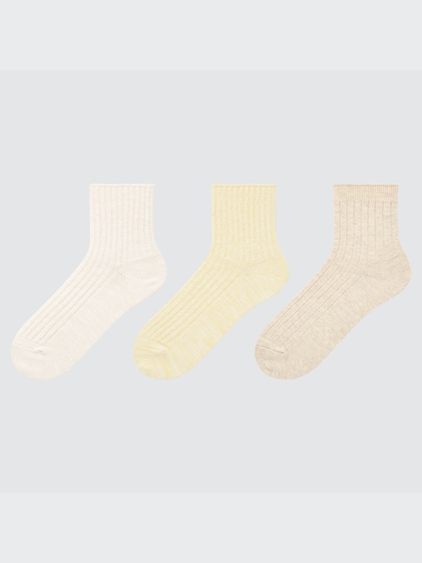 Slub Crew Socks (3 Pairs)
