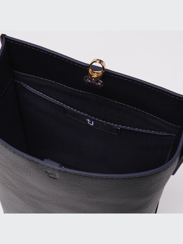 +J Leather Shoulder Bag