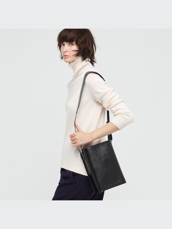 +J Leather Shoulder Bag