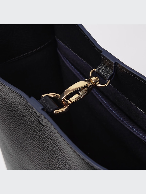+J Leather Shoulder Bag