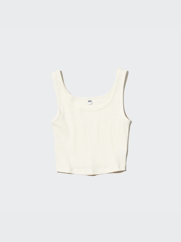 CAMISOLE COURTE CÔTELÉE pour Femme UNIQLO CA