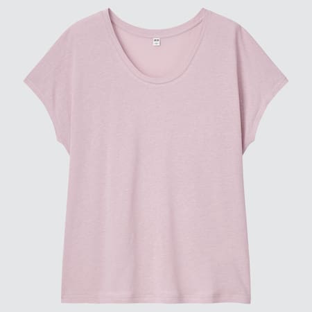 Linen Blend French Sleeve T-Shirt