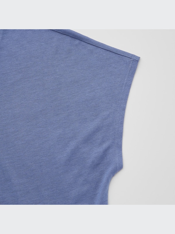 W's linen blend french sleeve T-shirt