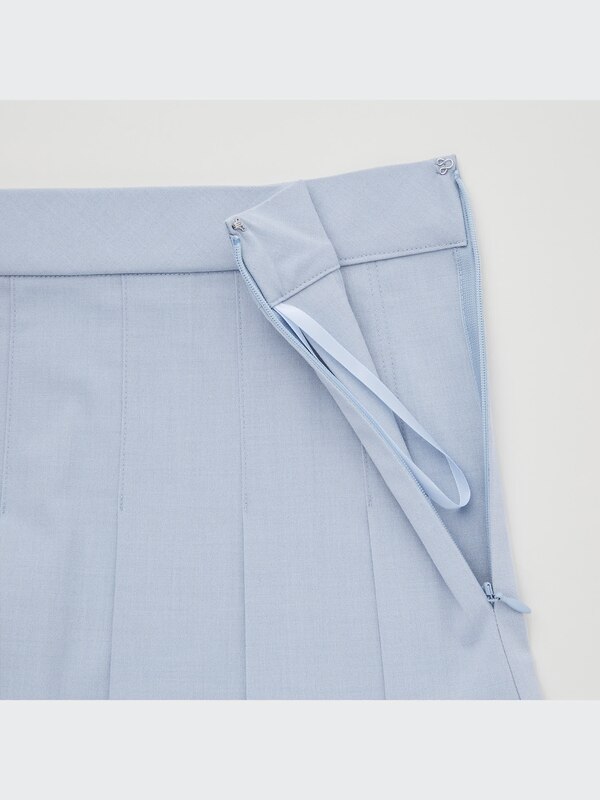Pleated A-Line Mini Skirt