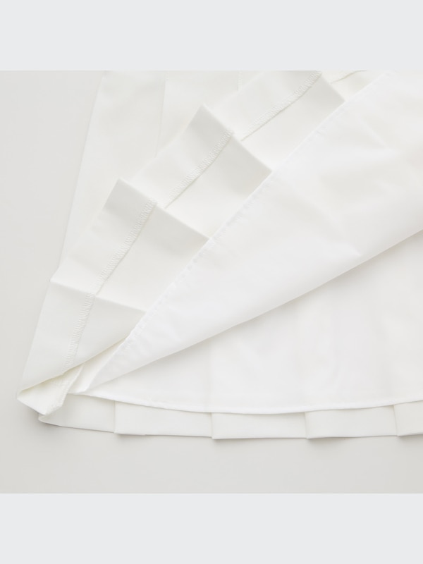 Pleated A-Line Mini Skirt
