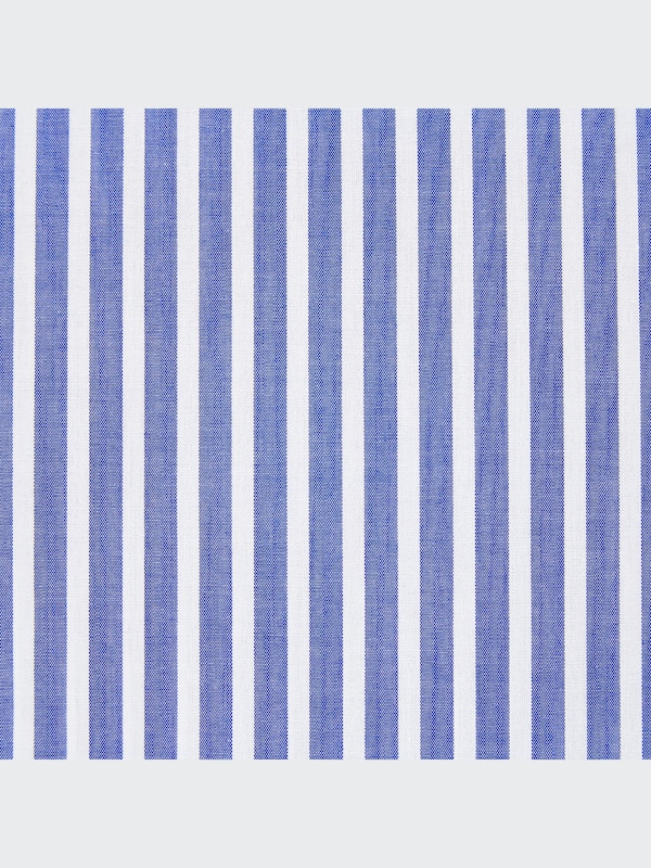 COTTON STRIPED LONG SLEEVE LONG SHIRT