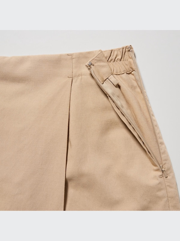 Linen-Blend Skort