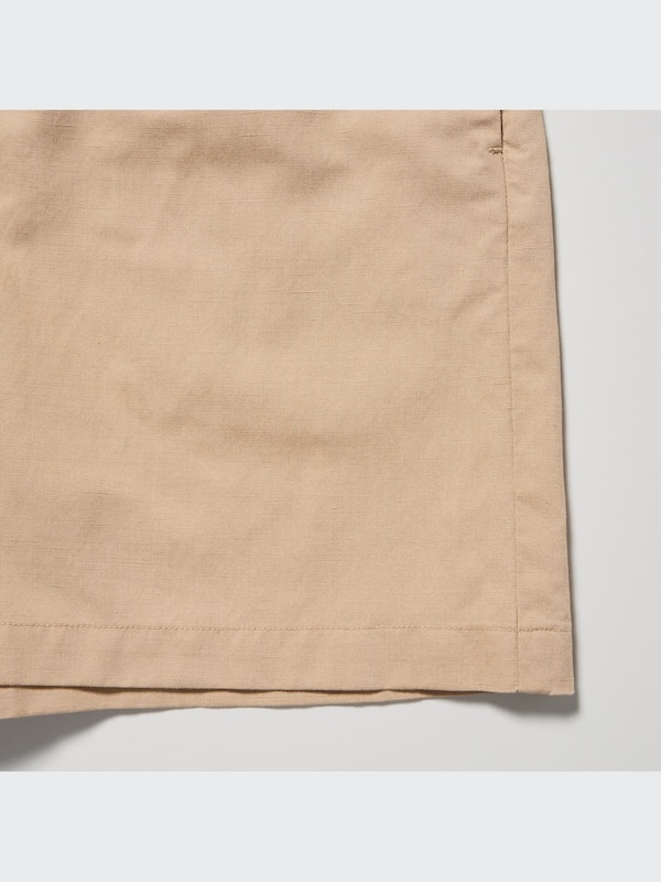 Linen-Blend Skort