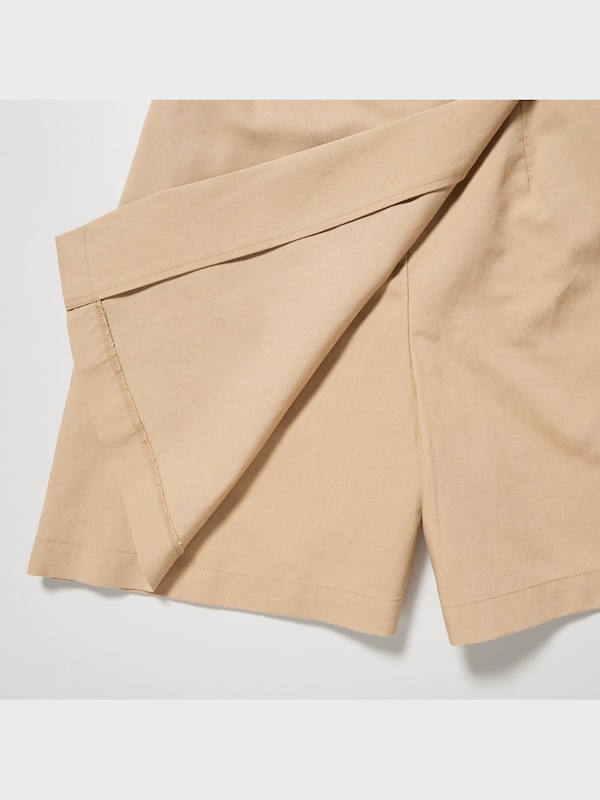 Linen-Blend Skort