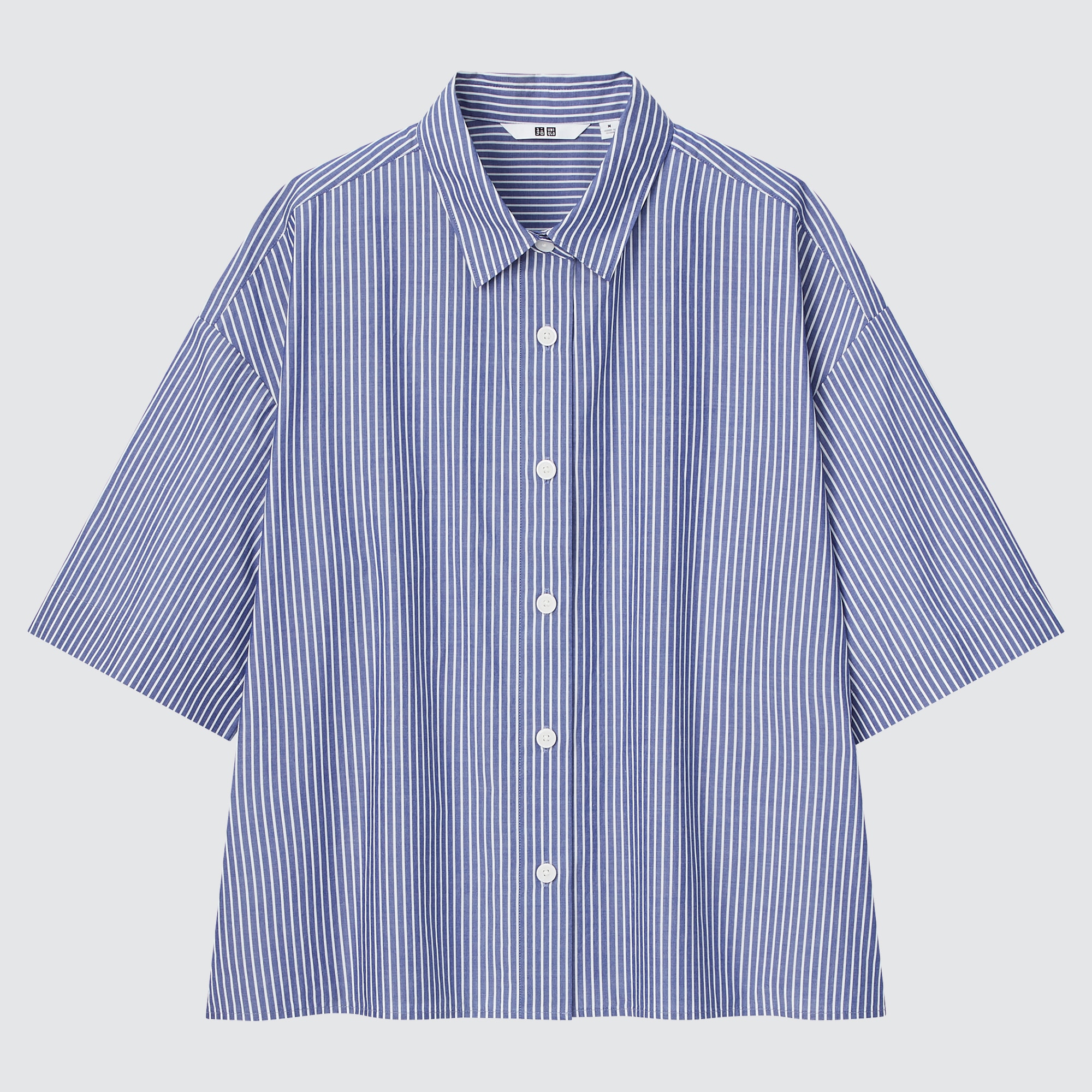 Cotton Striped Half-Sleeve Shirt