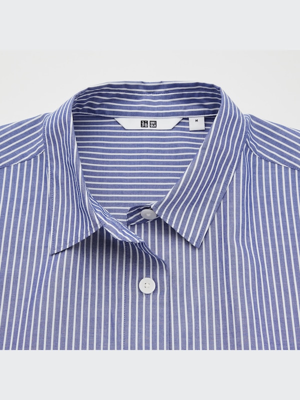 Cotton Striped Half-Sleeve Shirt