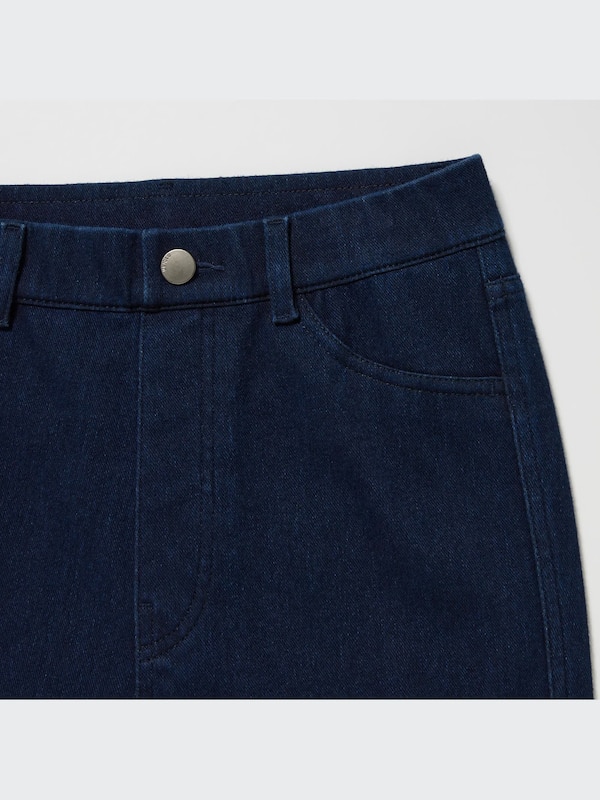 Ultra Stretch Denim Cropped Leggings Pants