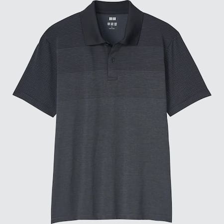 Men DRY-EX Striped Polo Shirt