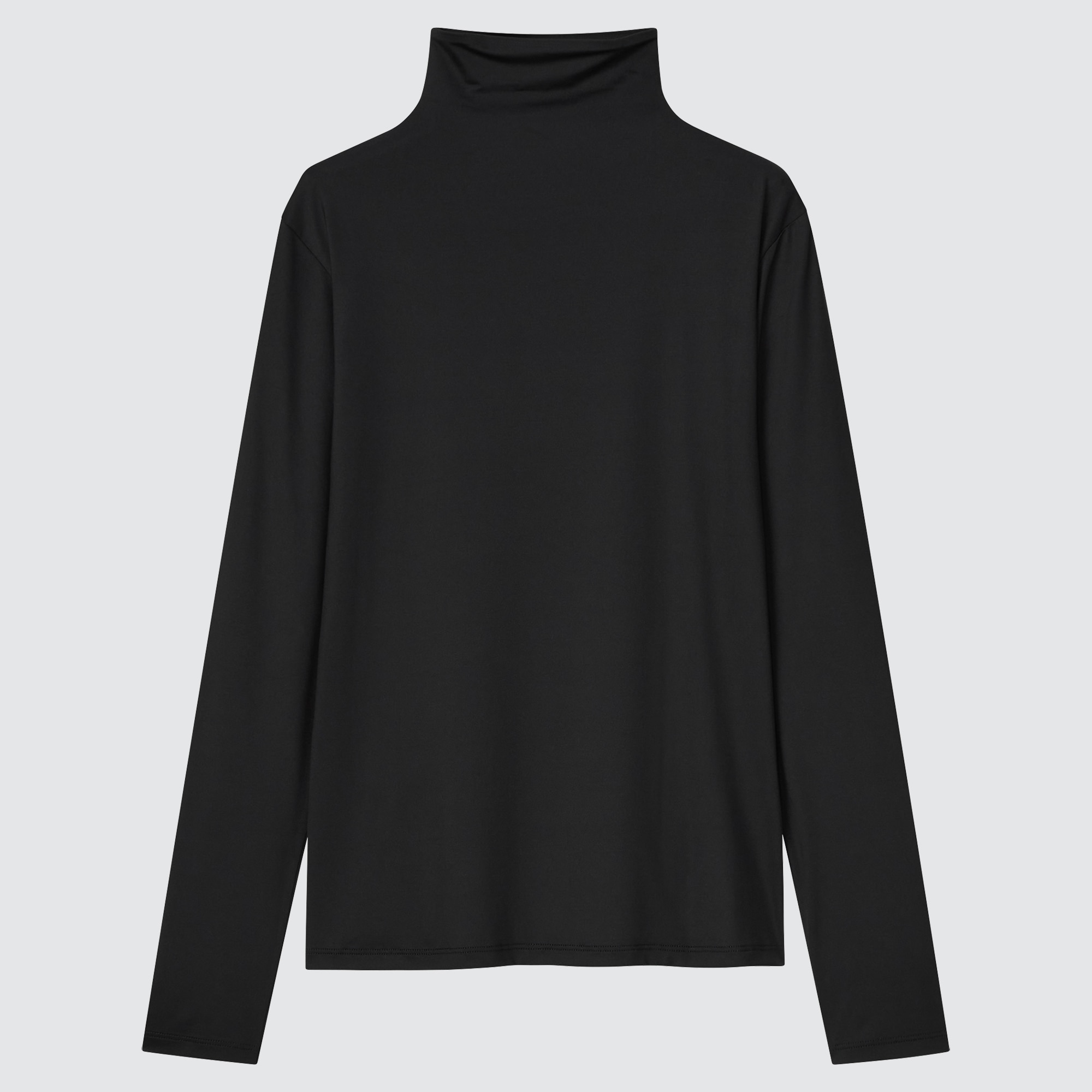 UNIQLO AIRism High Neck Long Sleeved T Shirt StyleHint